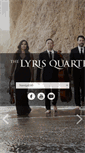 Mobile Screenshot of lyrisquartet.com